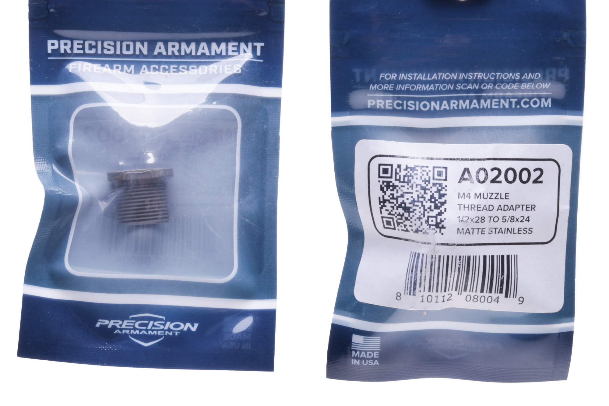 Precision Armament Thread Adapter 1 2 X 28 To 5 8 X 24 Stainless Steel precision-armament-thread-adapter-1-2-x-28-to-5-8-x-24-stainless-steel